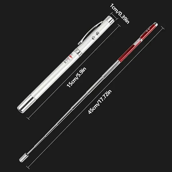 Electronic Telescopic Teachers Pen with Red Laser Pointer