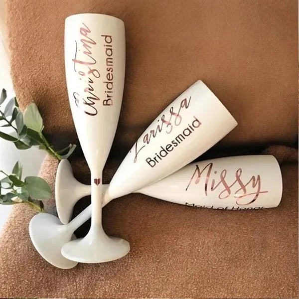 6oz Plastic Champagne Glasses