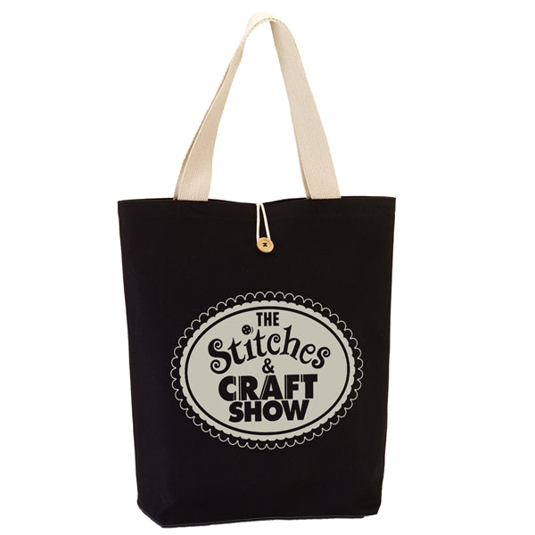 11.5 oz. Cotton Canvas Button-Up Tote Bag