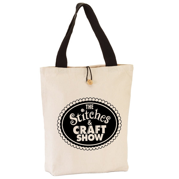 11.5 oz. Cotton Canvas Button-Up Tote Bag