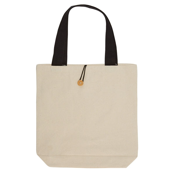 11.5 oz. Cotton Canvas Button-Up Tote Bag