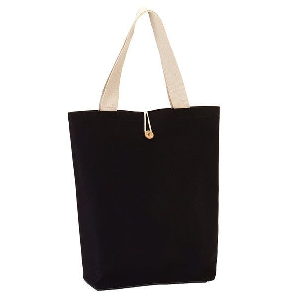 11.5 oz. Cotton Canvas Button-Up Tote Bag