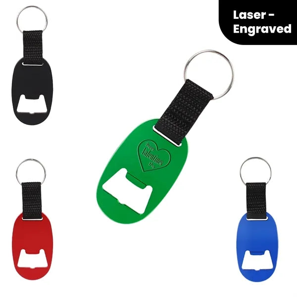 Oval Bottle Opener Keychain
