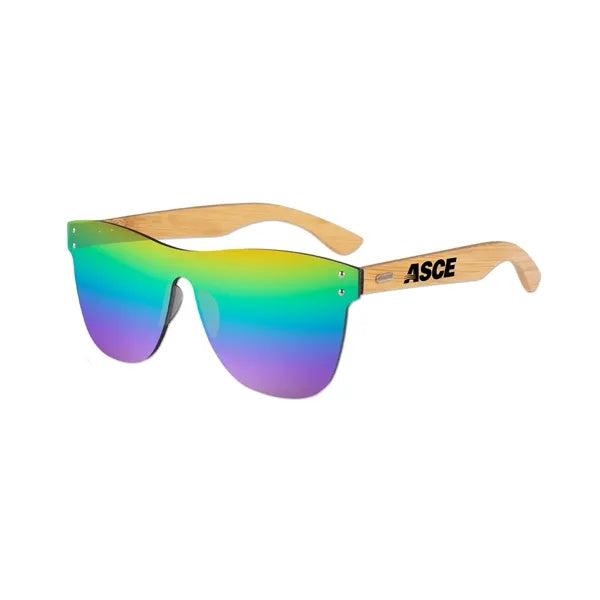 No Frame Bamboo Sunglasses