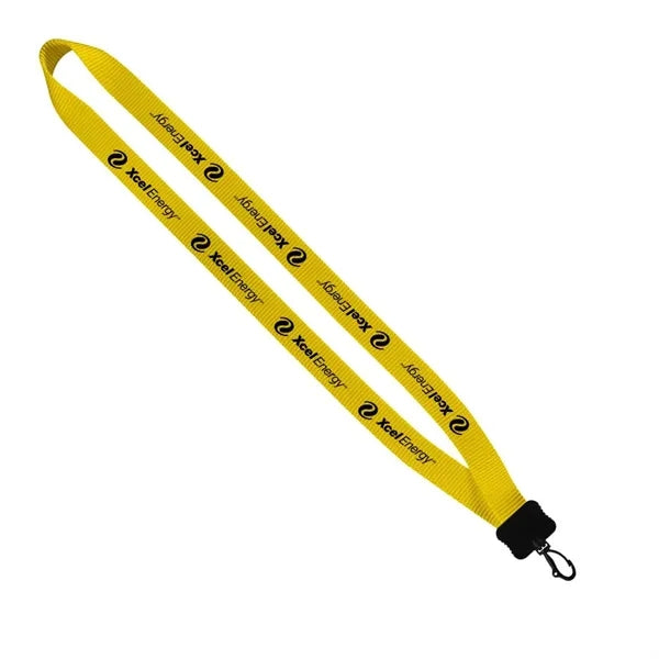 Smooth Nylon Lanyard with Plastic Clamshell & Swivel Snap Ho