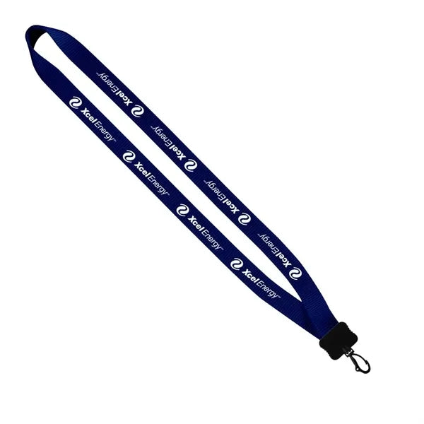 Smooth Nylon Lanyard with Plastic Clamshell & Swivel Snap Ho