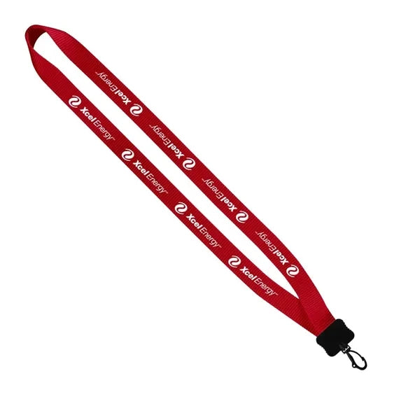 Smooth Nylon Lanyard with Plastic Clamshell & Swivel Snap Ho