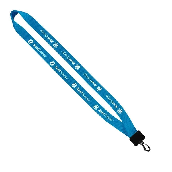 Smooth Nylon Lanyard with Plastic Clamshell & Swivel Snap Ho