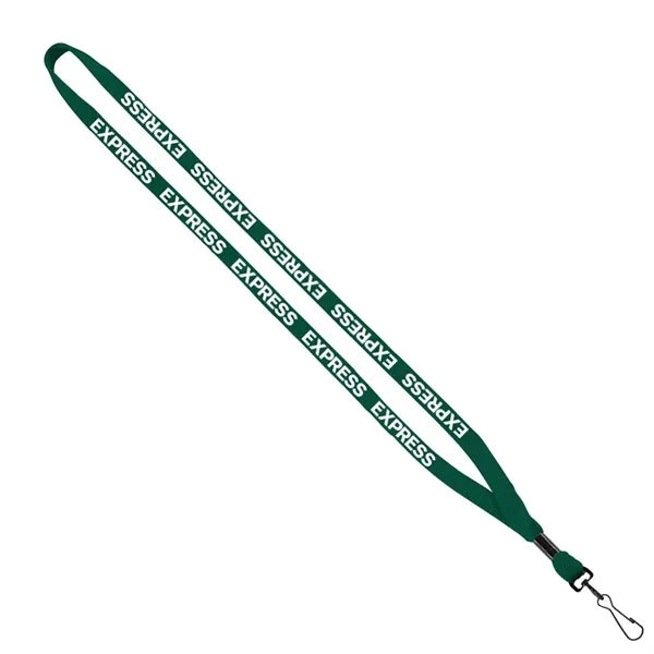 1/2" Cotton Lanyard with Metal Crimp & Swivel Snap Hook