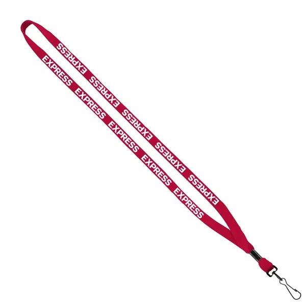 1/2" Cotton Lanyard with Metal Crimp & Swivel Snap Hook
