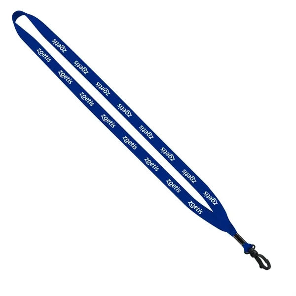 1/2" Polyester Lanyard with Plastic Swivel Snap Hook