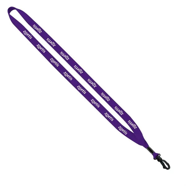 1/2" Polyester Lanyard with Plastic Swivel Snap Hook