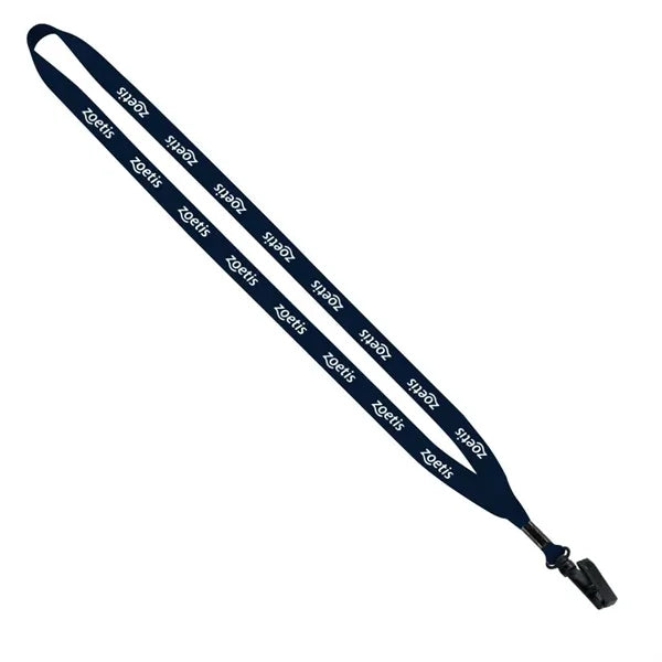 1/2" Polyester Lanyard with Plastic Swivel Snap Hook