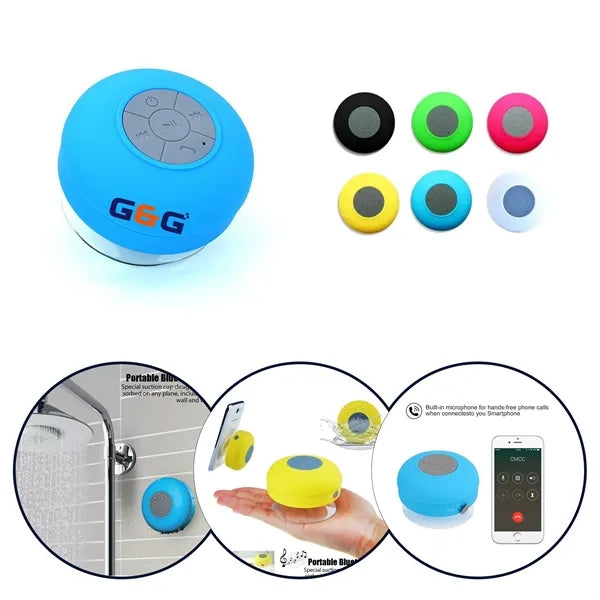 Wireless Waterproof Speaker w/ Suction Cup