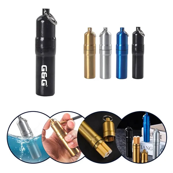 Portable Aluminum Waterproof Storage Capsule