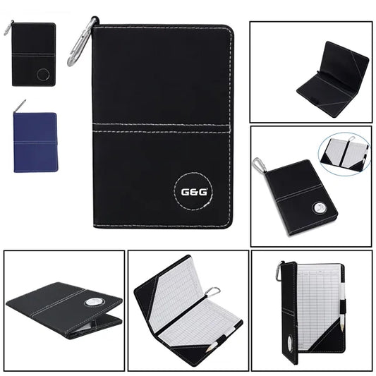 PU Leather Golf Scorecard Holder Set