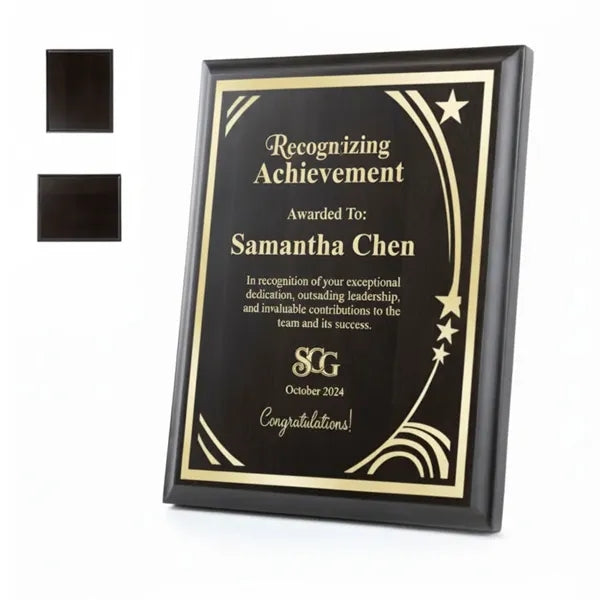 Wood Award Plaque for Recognition