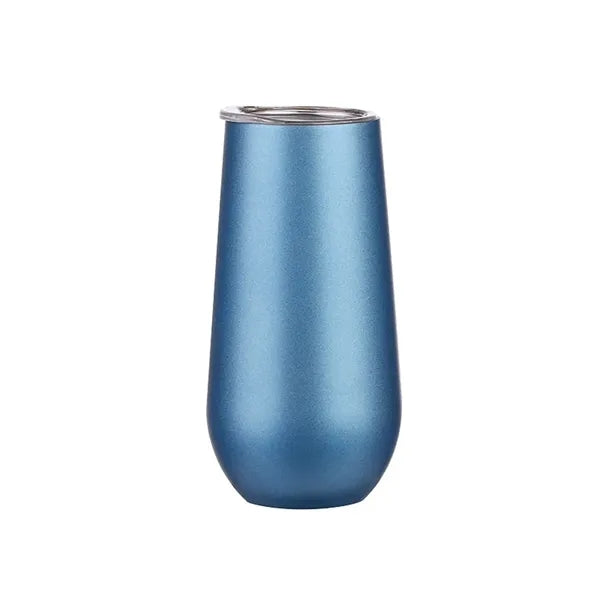 6 oz Stainless Steel Stemless Champagne Flute