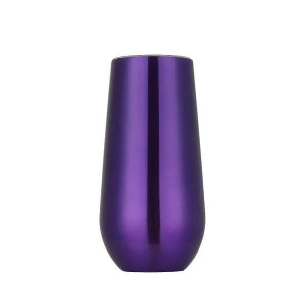 6 oz Stainless Steel Stemless Champagne Flute