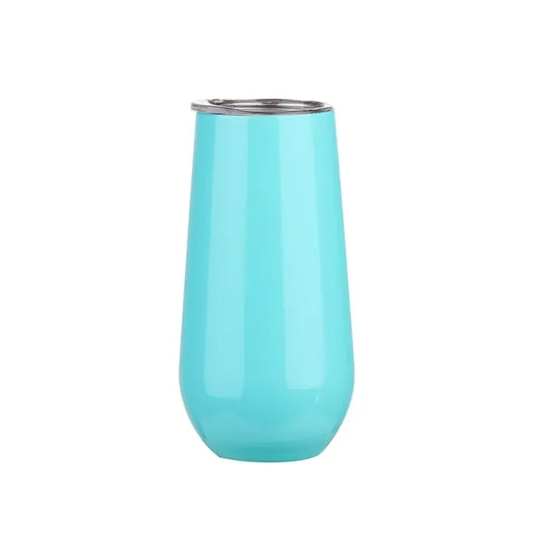 6 oz Stainless Steel Stemless Champagne Flute