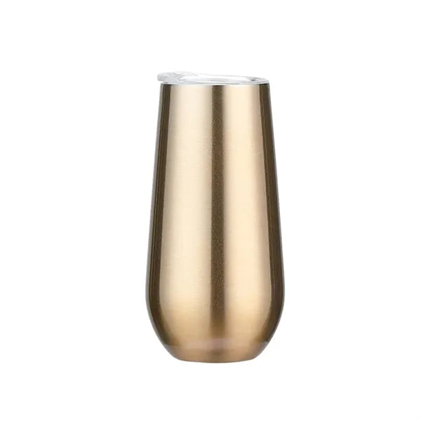 6 oz Stainless Steel Stemless Champagne Flute