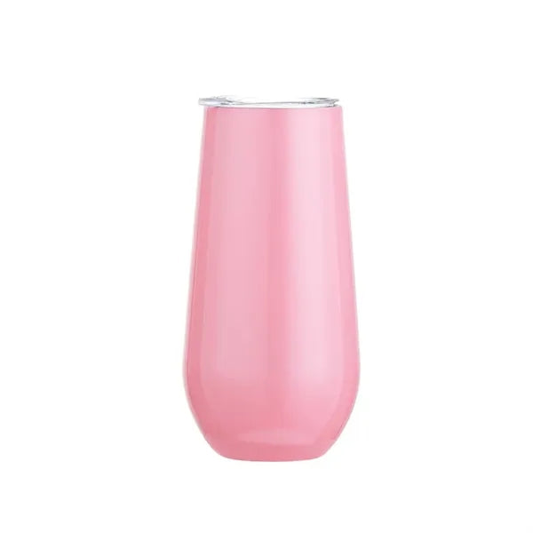 6 oz Stainless Steel Stemless Champagne Flute