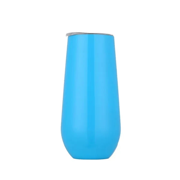 6 oz Stainless Steel Stemless Champagne Flute