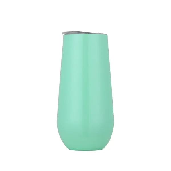 6 oz Stainless Steel Stemless Champagne Flute