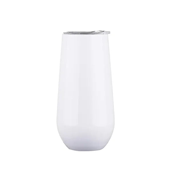 6 oz Stainless Steel Stemless Champagne Flute