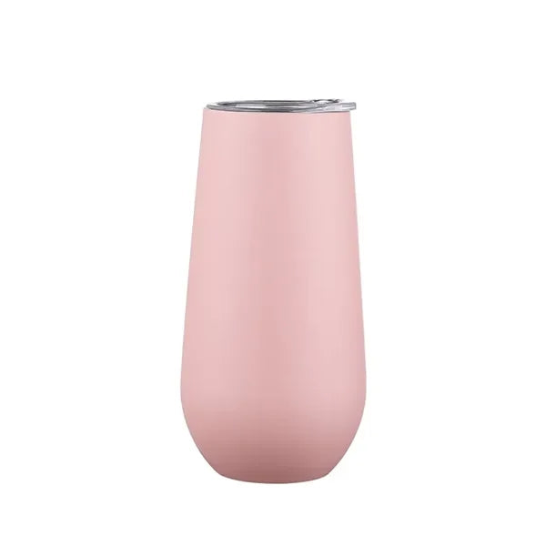 6 oz Stainless Steel Stemless Champagne Flute