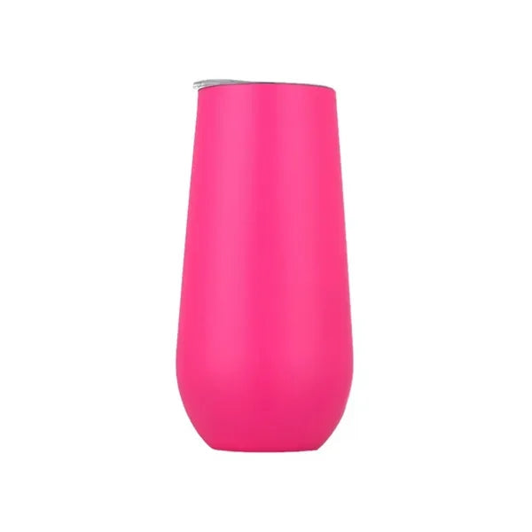 6 oz Stainless Steel Stemless Champagne Flute