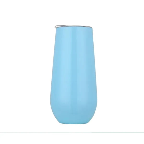 6 oz Stainless Steel Stemless Champagne Flute