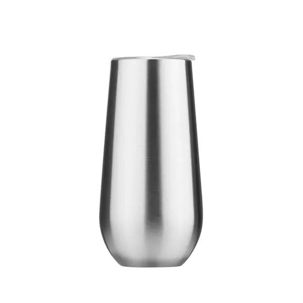 6 oz Stainless Steel Stemless Champagne Flute