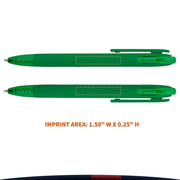 Cairbre Recycled Ballpoint with Transparent Plunger