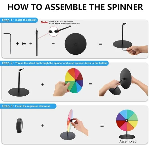 8 Inch Tabletop Prize Wheel & Roulette