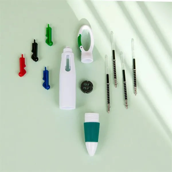 Retractable Shuttle Pen 4-in-1 Multicolor Ballpoint Pens wit