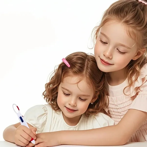 Retractable Shuttle Pen 4-in-1 Multicolor Ballpoint Pens wit