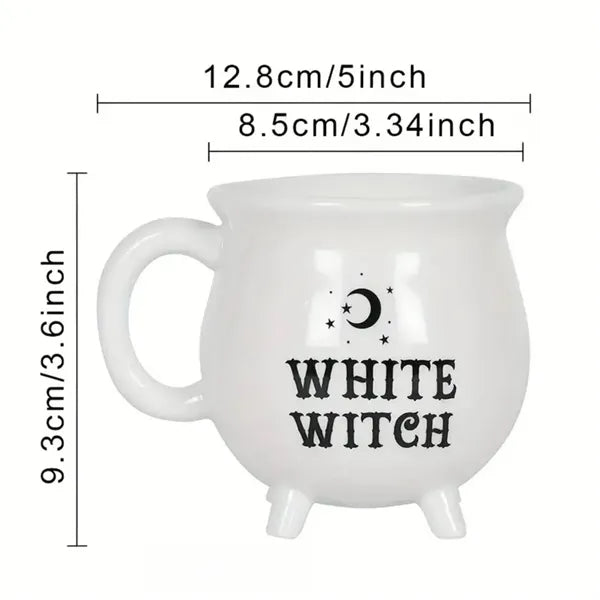 12oz Halloween Cauldron Ceramic Mug for Witches Brew Lovers