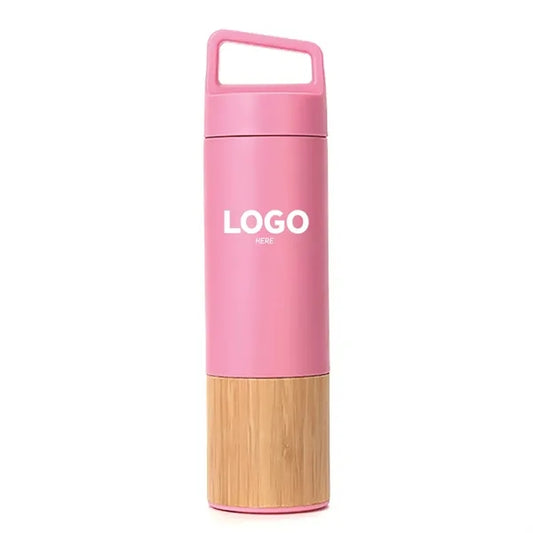 20Oz. Bamboo- Wrapped Insulated Bottle