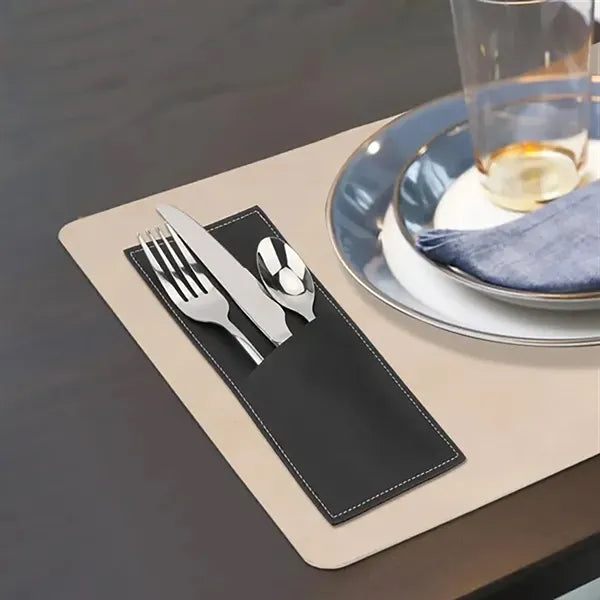 Leather Cutlery Sleeve Utensil