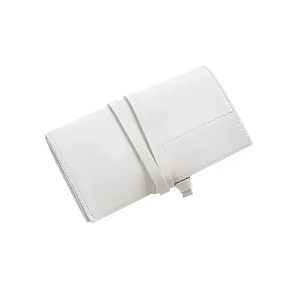 Leather Travel Cable Organizer Case Bag
