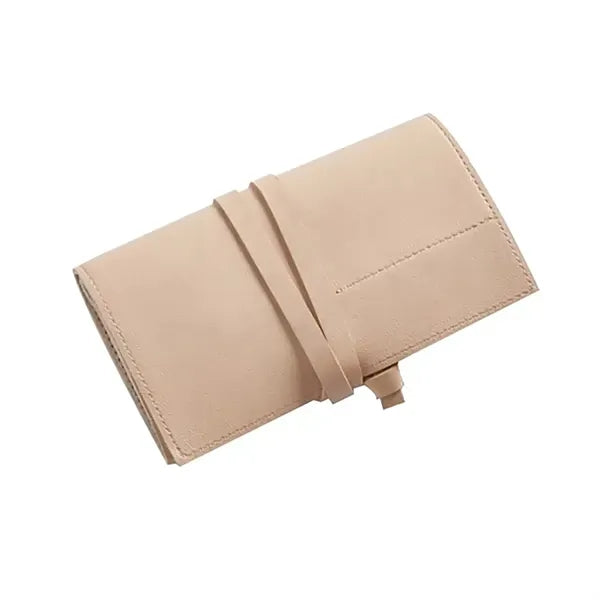 Leather Travel Cable Organizer Case Bag