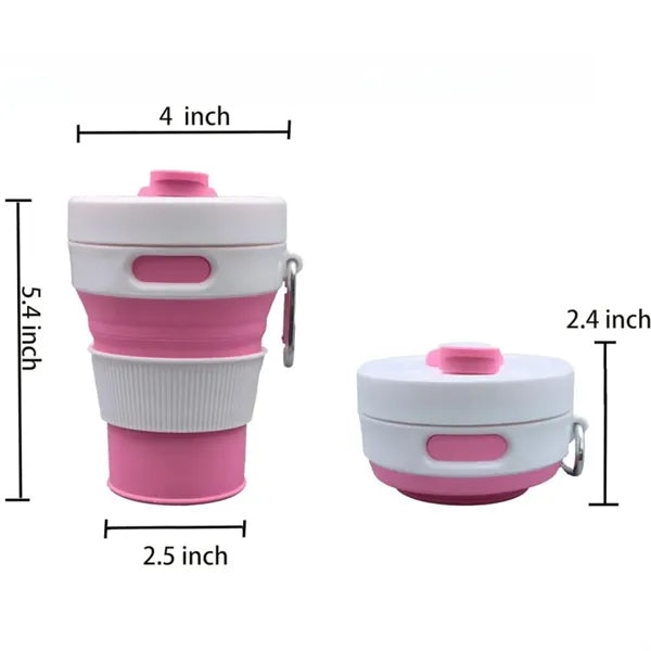 Collapsible Camping Cup with Straw