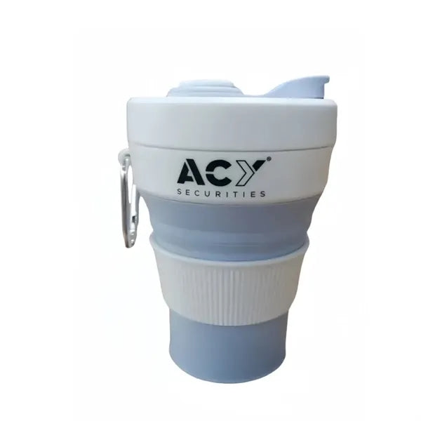 Collapsible Camping Cup with Straw