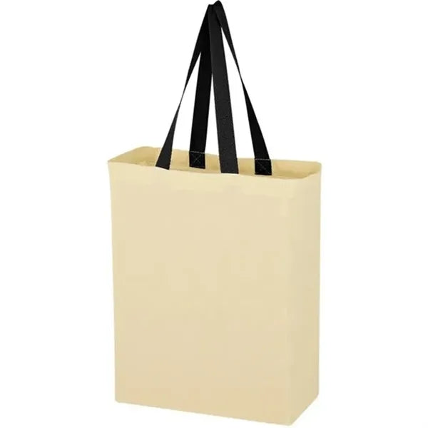 Natural Cotton Canvas Grocery Tote Bag
