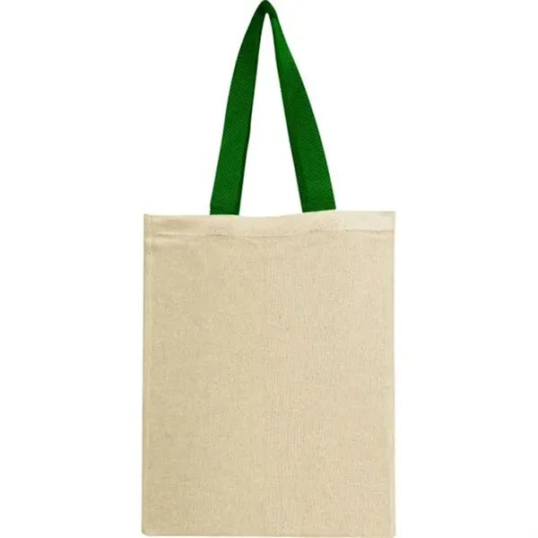 Natural Cotton Canvas Grocery Tote Bag