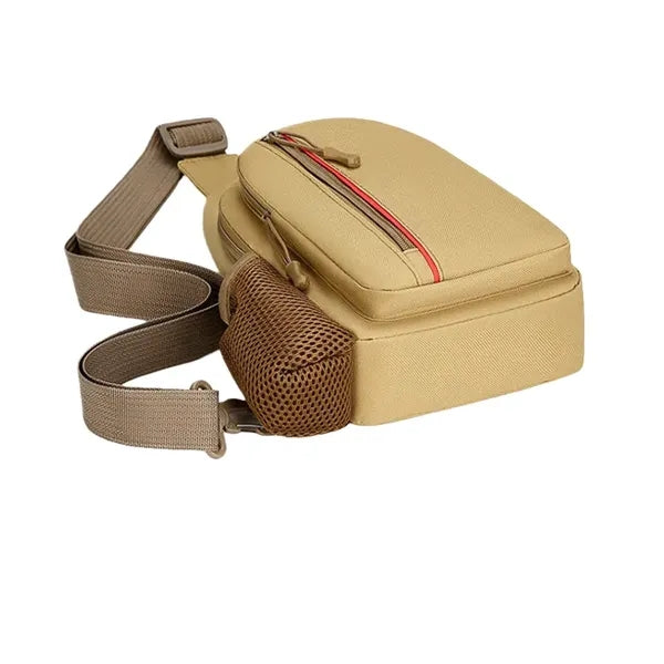 Crossbody Sling Bag with Earbud Port and Multi-Pocket