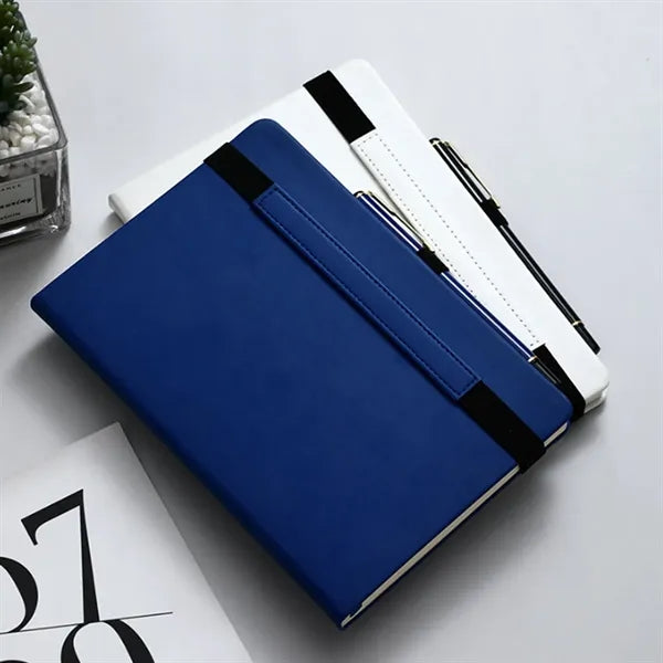 A5 Notebook with Fixed Elastic Strap Pen Slot