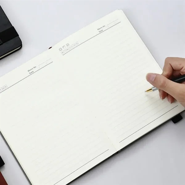 A5 Notebook with Fixed Elastic Strap Pen Slot