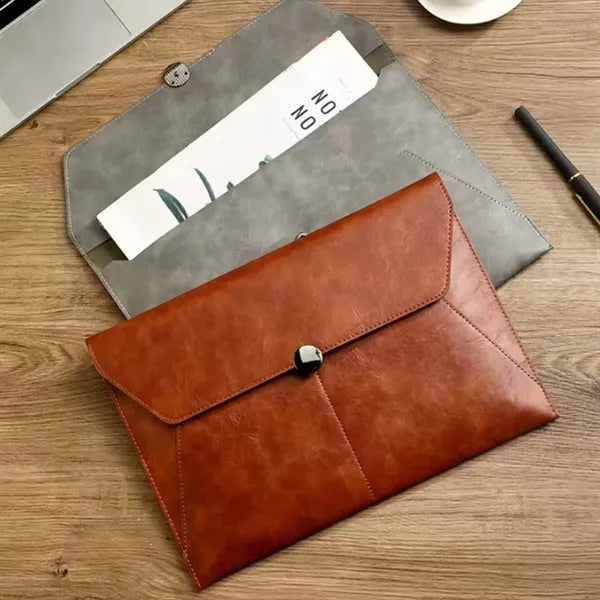 A4 Slim Spacious Magnetic Closure File Bags w/ Pockets